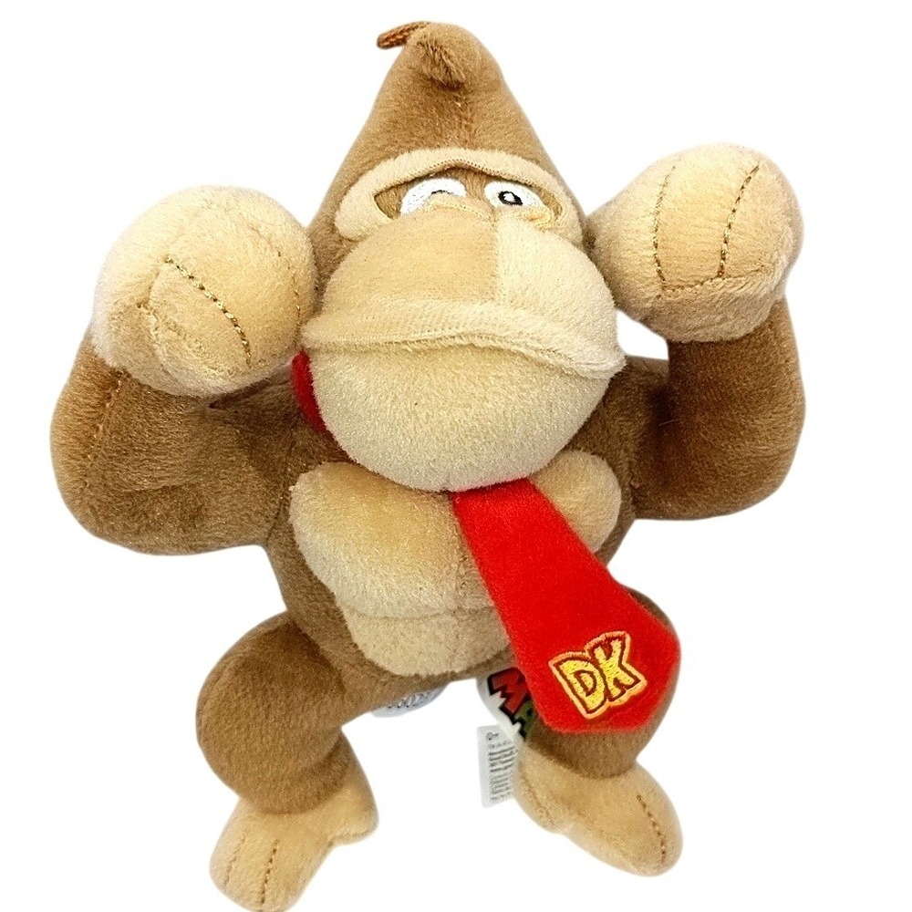 Nintendo Donkey Kong Minkey DK Plush 8" Stuffed Animal Super Mario Bros Toy 2023